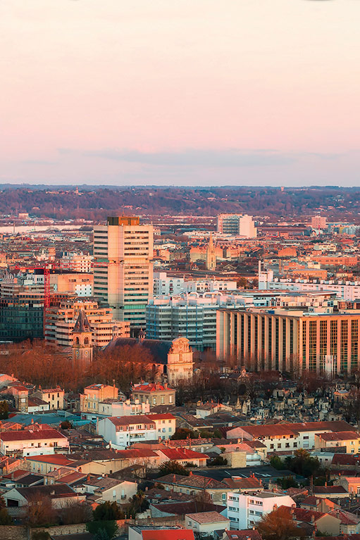 Cité Administrative – Vue sur l’Hôtel de Bordeaux Métropole et de Région Cité Administrative - Vue sur l'Hôtel de Bordeaux Métropole et de Région